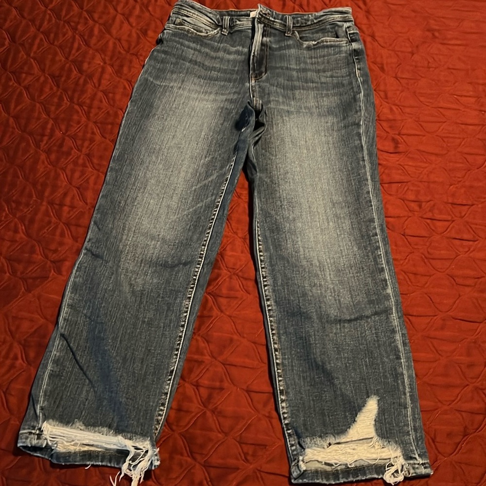 Flying Monkey jeans straight crop fit size 29 medium wash